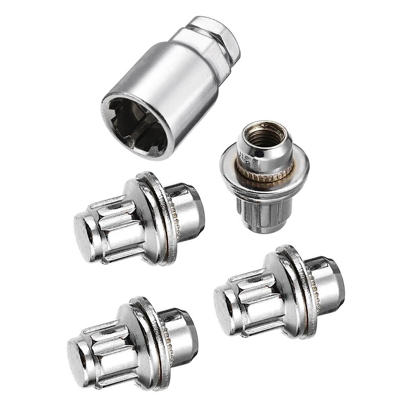 5 stk hjulbolt bolt bolt møtrik bil låse hjul bolt møtrikker  m12 x 1.5 til toyota alufælge bolte dæk anti-tyveri skruer