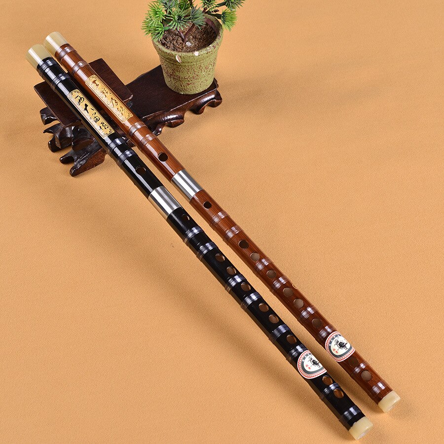 Flauta de bambú China dizi, instrumento Musical tradicional C D E F G plano