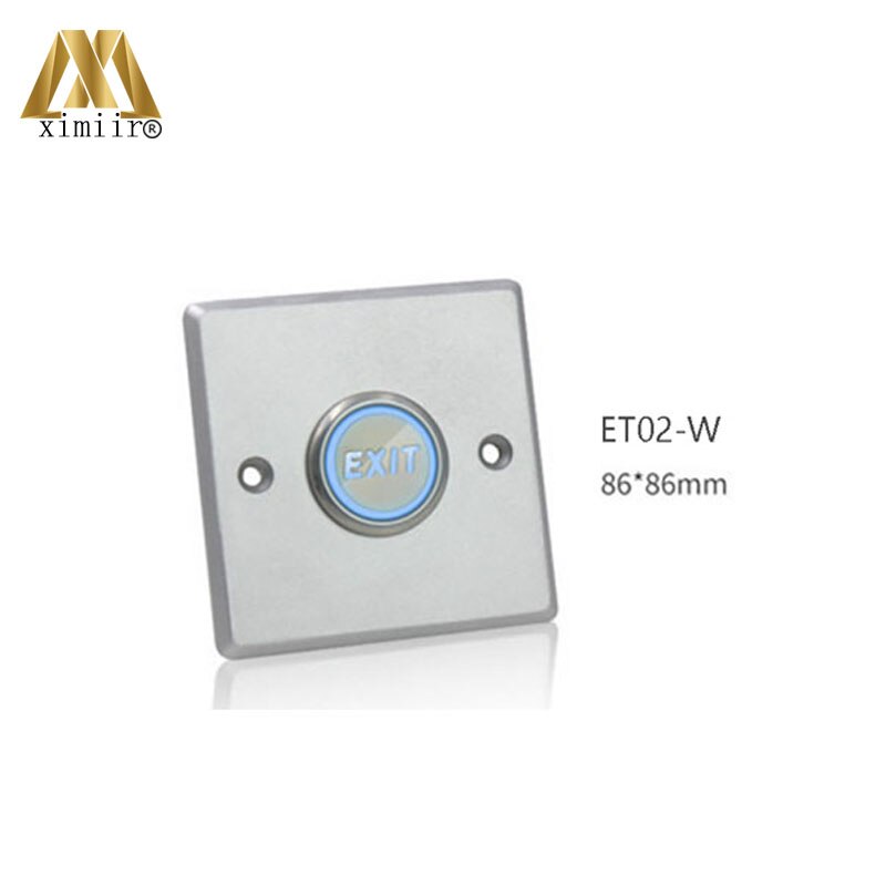 ET02B Stainless Steel Touch Button LED light Exit Button Exit Switch For Door Access Control System