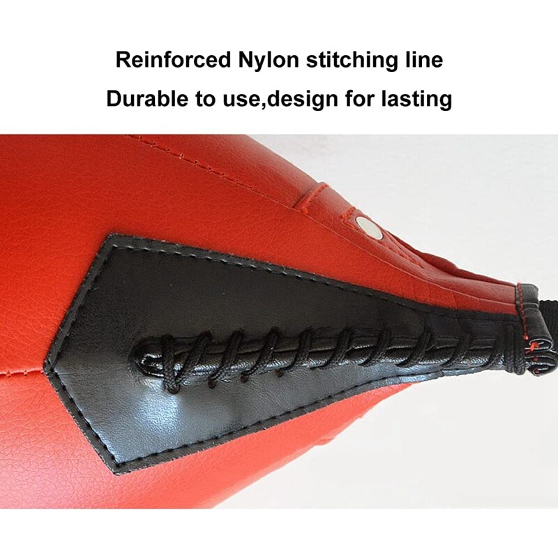 Boxing Speed Bag Swivel Set with Black Leather Punching Ball &amp; Pump-Speed Ball Boxing Punching Bag