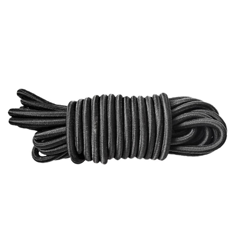 5 meters * Sterke Elastische Bungee Touw Zwart Wit Shock Cord Stretch String Voor Reparatie, Outdoors 5mm Elastische SJD02