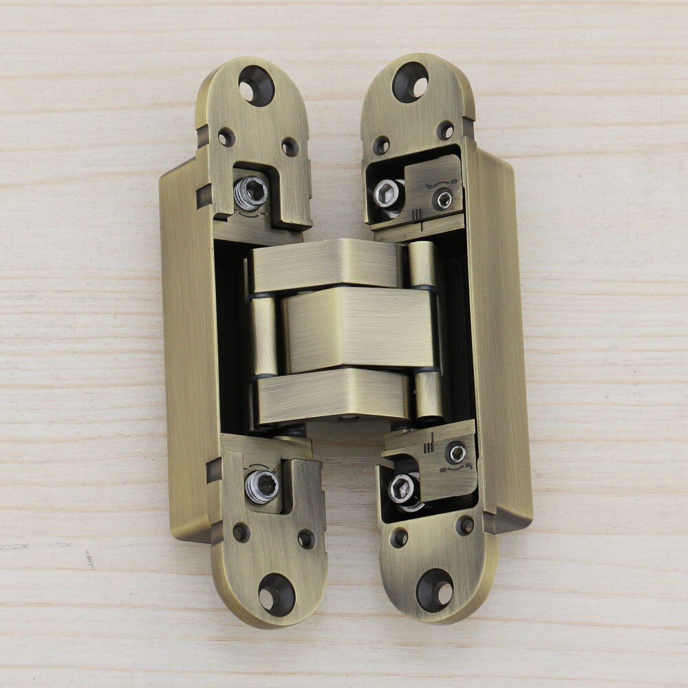 chrome 180 degree 3D adjustable zinc alloy hidden door hinges