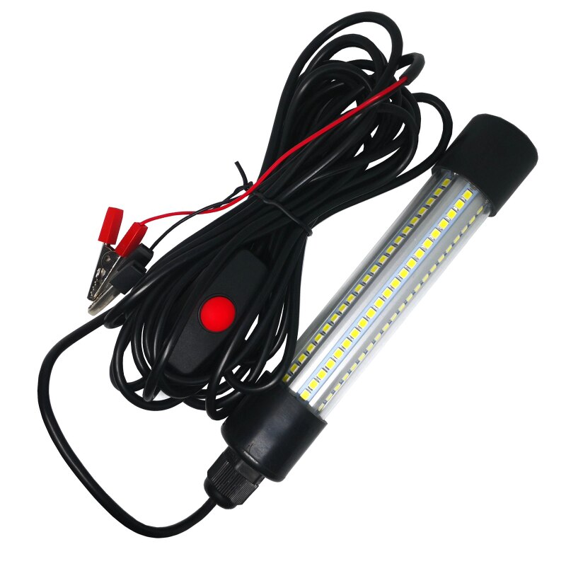 LED Underwater Light Lamp 12-24vWaterproof For Submersible Night Fishing Boat Outdoor Lighting White GreenLights