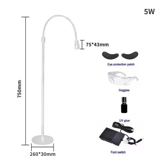 Usb led uv purple line hærdningslampe til skønhed, negle, øjenbryn, falske øjenvipper, fodtrin led gulvlampe