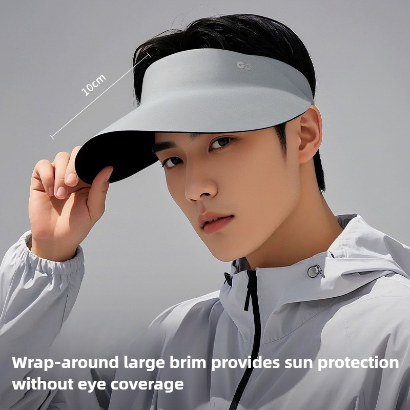 1 stks Traceless Opvouwbare Unisex Vizierhoed Zomer UPF50 + Ademend Lege Hoge Hoed voor Outdoor Sport Wandelen Vissen Zonnebrandcrème Caps