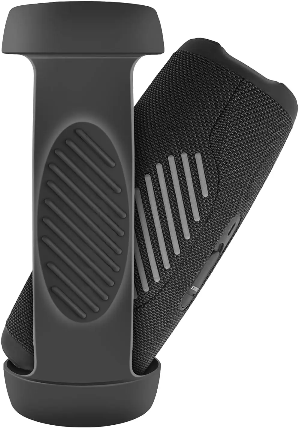 Siliconen hoes voor JBL Charge 5 Bluetooth-luidspreker, reisdraagbescherming met schouderriem en karabijnhaak