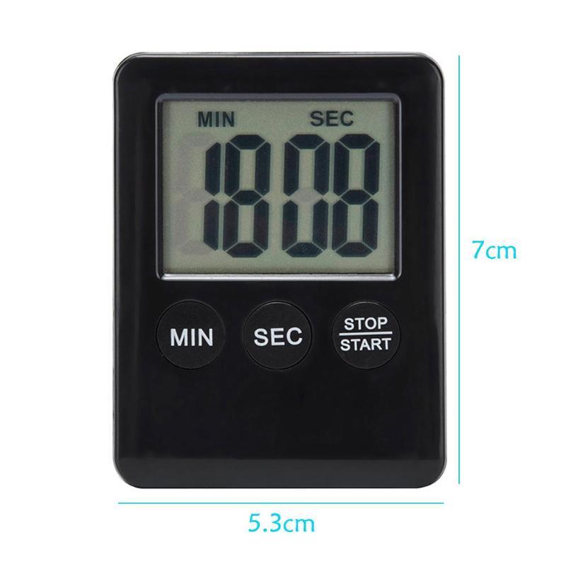 LCD Digital Timer Kitchen Cooking Count-down Up Clock Loud Alarm Reminder Easy to Use Digital Timer Kitchen Tool