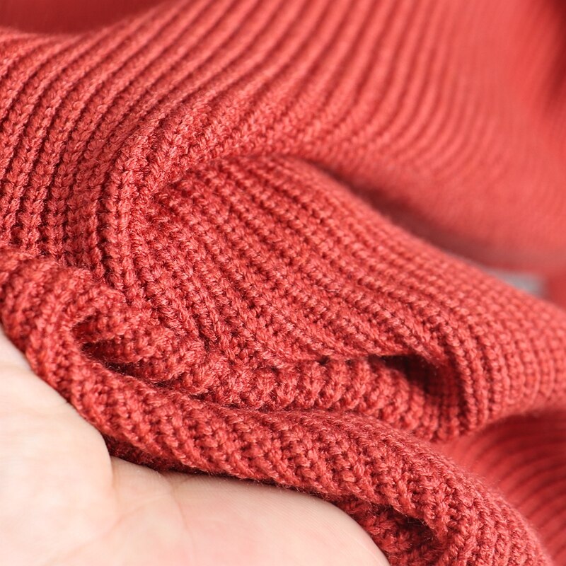 Gigogou perus syksy-talvi naisten neule paksu neulottu lämmin villapaita o-kaulus naisten neulepaita yläosa