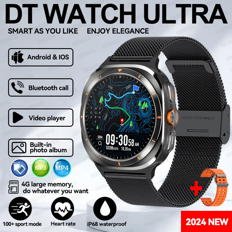 Moda Nuovo DT Orologio 7 Ultra Smart Orologio da uomo NFC GPS Riproduzione video 3D Chiamata Bluetooth Sport Auricolari TWS impermeabili Modalità Orologio: Rosso