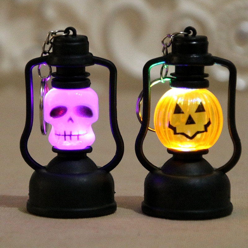 Halloween Jack-O'-Lantern, Plastic Mini-Olie Bar Decoratie Nachtlampje Heks Lamp