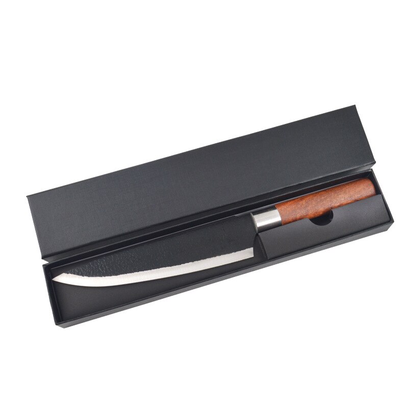 High Carbon Steel Knife Forged Hammer Chopping Knives Stainless Steel Nakiri Vegetables Meat Cleaver Japanese Cutlery Knife: chef knife