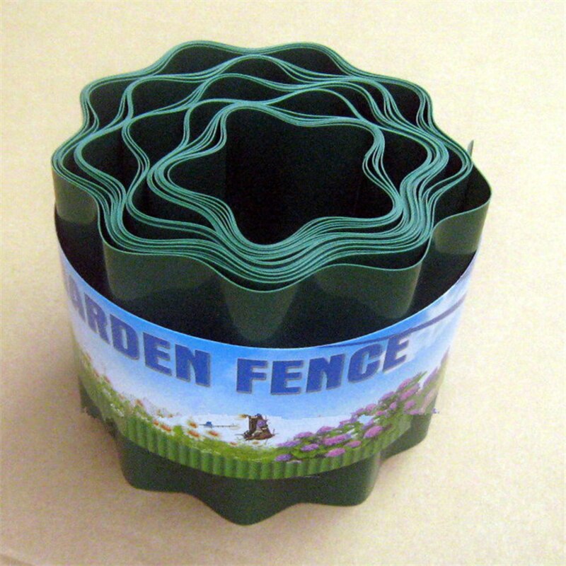 Garden Edging Fence Plastic Border Made Of PP Plastic Outdoors Garden Fence Flexible Gardens Lawn Grass Edge