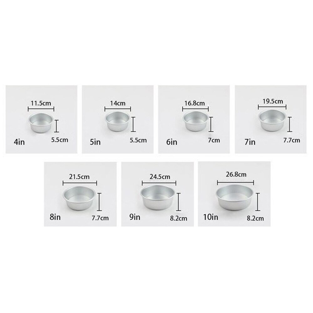 Heightened Round Cake Mold Non-Stick Baking 4/5/6/7/8/9/10 Inch Mousse Tart Cake Mold Removable Bottom Baking Tray Baking Tools: 10 Inch