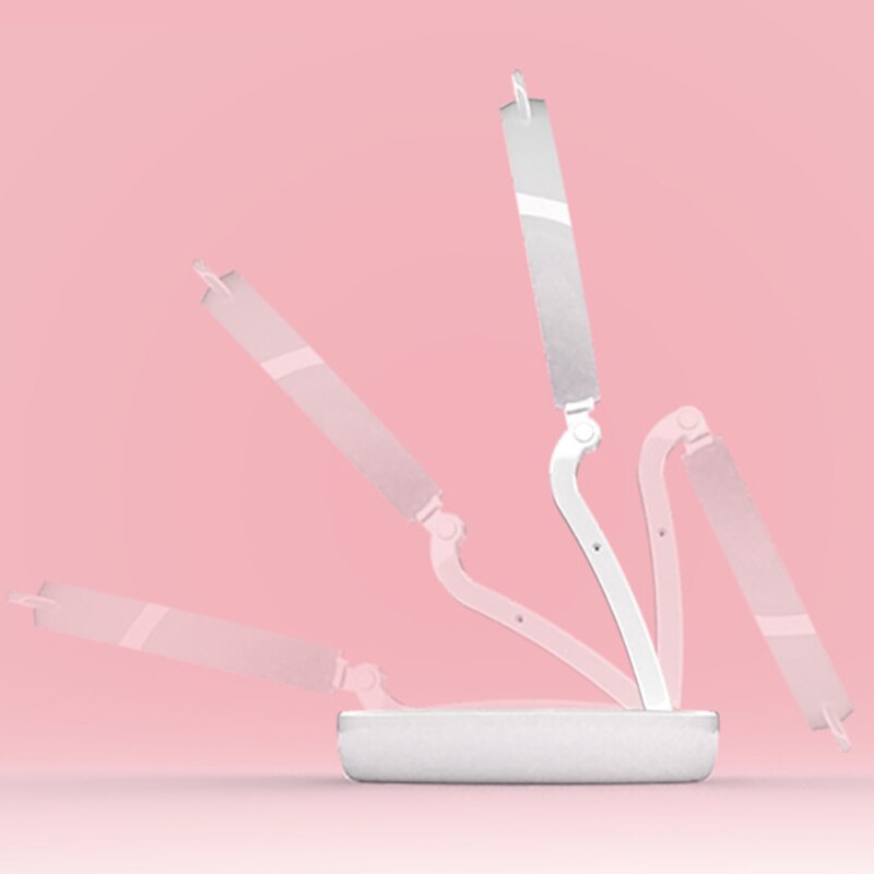 Makeup Mirror with LED Vanity Mirror, nified Collapsible Mirror, Battery-Powered Stand for Desktop Bedroom Travel