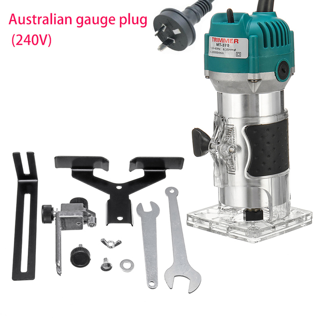 Neue Holzbearbeitung Elektrische Trimmer für Fräsen Maschinen Stecher 220v Tragbare Fräsen Cutter holz holz Mechanische Arbeit Werkzeuge: AU