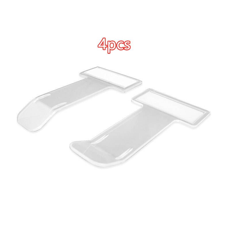1/2/4/5 PCS Auto Ticket Folder T-shape Transparent Ticket Car Folder Holder Document Display Clip Parking Phone Number Display: 4 pcs