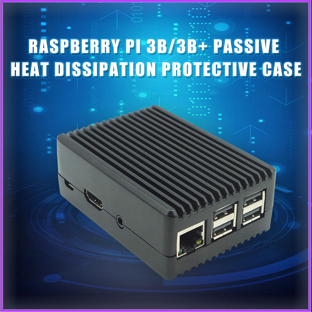 Raspberry Pi 3 Model B Aluminium Case Passieve Koeling Shell Metalen Behuizing Warmteafvoer Voor Raspberry Pi 3B/3B +