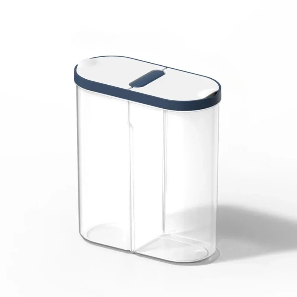 Plastic Opslagcontainer Pasta Rijst Dispenser Granen Organizer Dozen Kast Koelkast Opslag Potten Thuis Keuken Accessoires: Light Grey