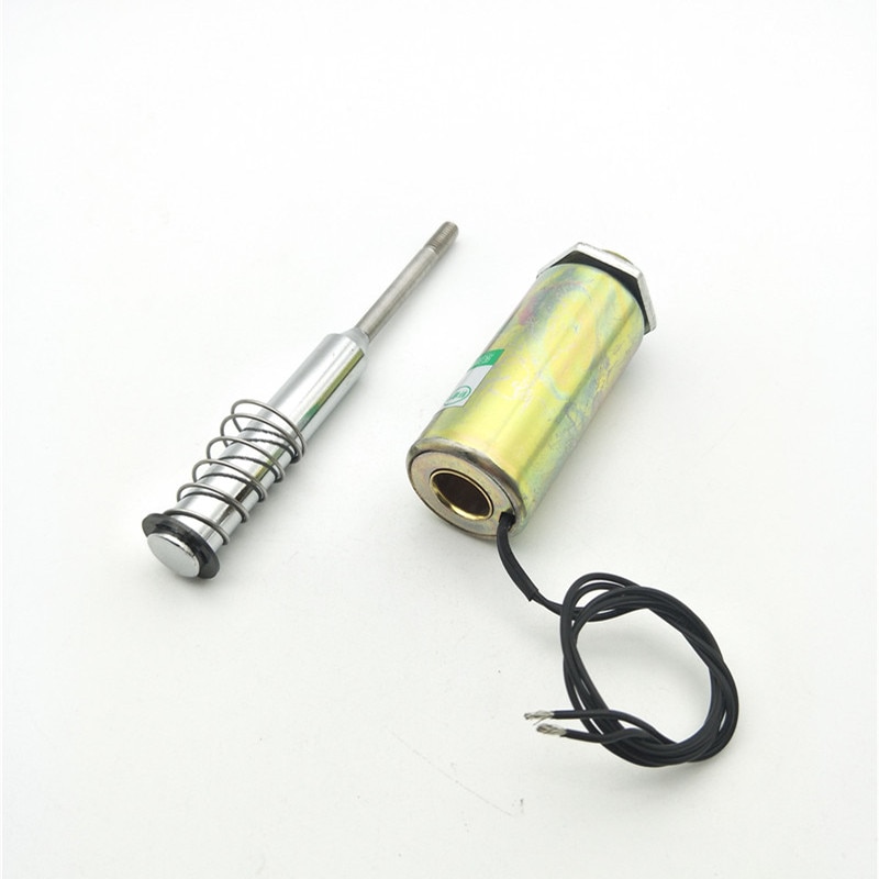 DC 12/24V 10mm 300g Push Pull Type Tubular Motion Solenoid Electromagnet