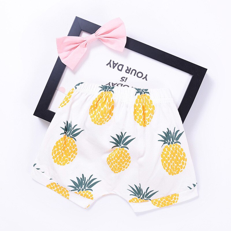 Sfk -003 sommer piger/dreng bløde shorts bukser undertøj søde korte strandbukser til børn 2-13 år gammel: 01 / 3t