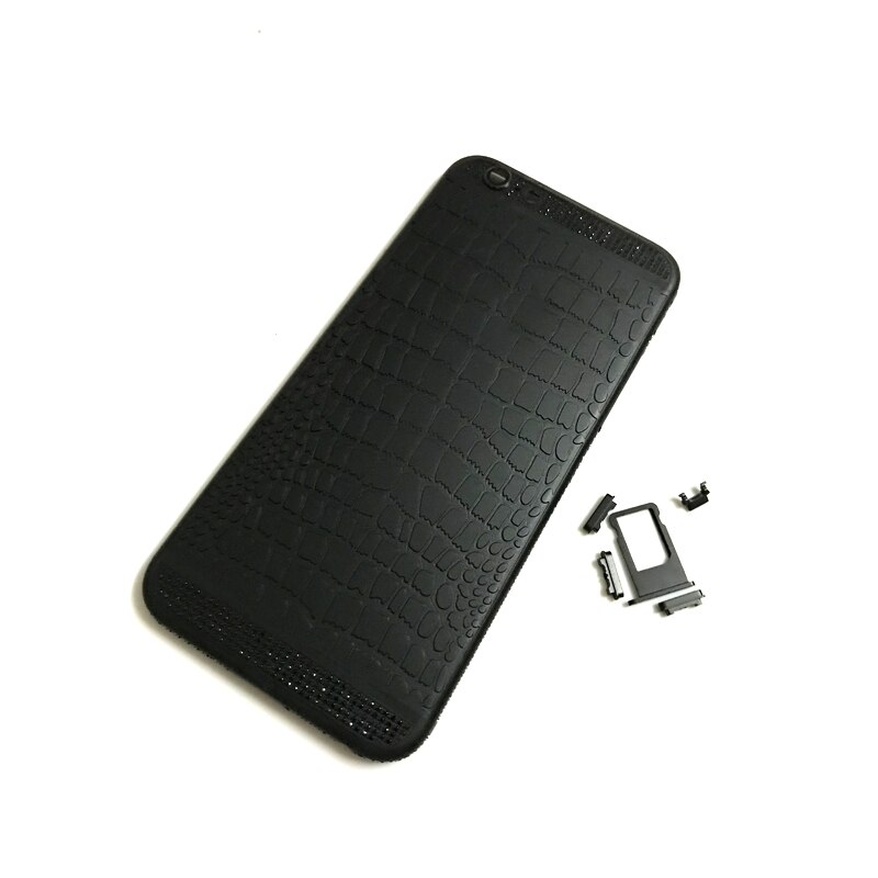 100% testowane gwarancji obudowa dla iphone 6 tylna pokrywa podwozia bliski rama baterii drzwi kolorowe z karty tacy i przyciski: Crocodile grain
