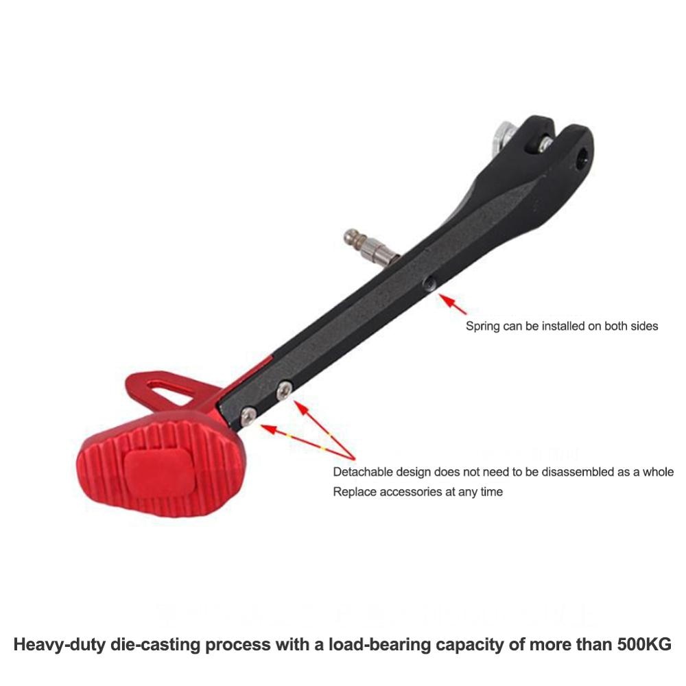 1pcs Universal Motorcycle Side Stand Motorcycle Kickstand Adjustable for Electric Motorbike Parking Foot Side Support Stand