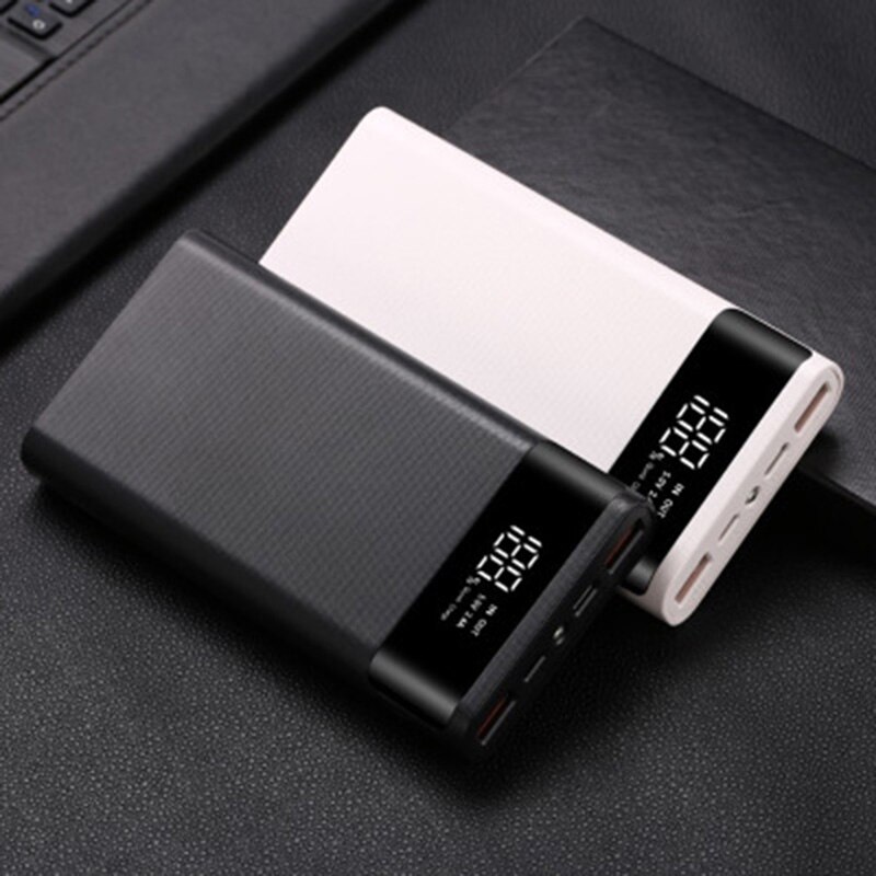 Qc 3.0 Snel Opladen Power Bank Shell Micro Type-C Diy Quick Charge Powerbank Shell 6*18650 Batterij pd 18W Externe Lader