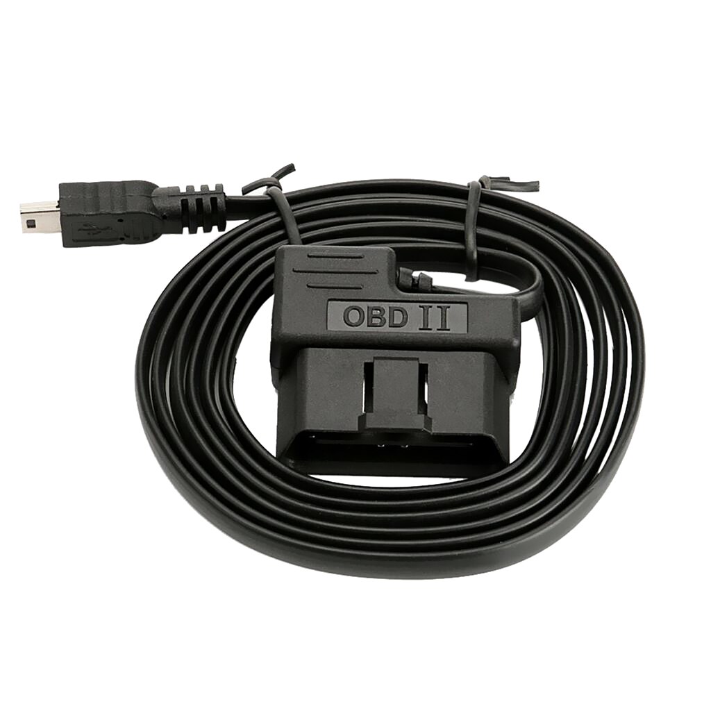 16-pin OBD II 2 Cable Diagnostic Extension Adaptor To Mini USB Cable 180cm