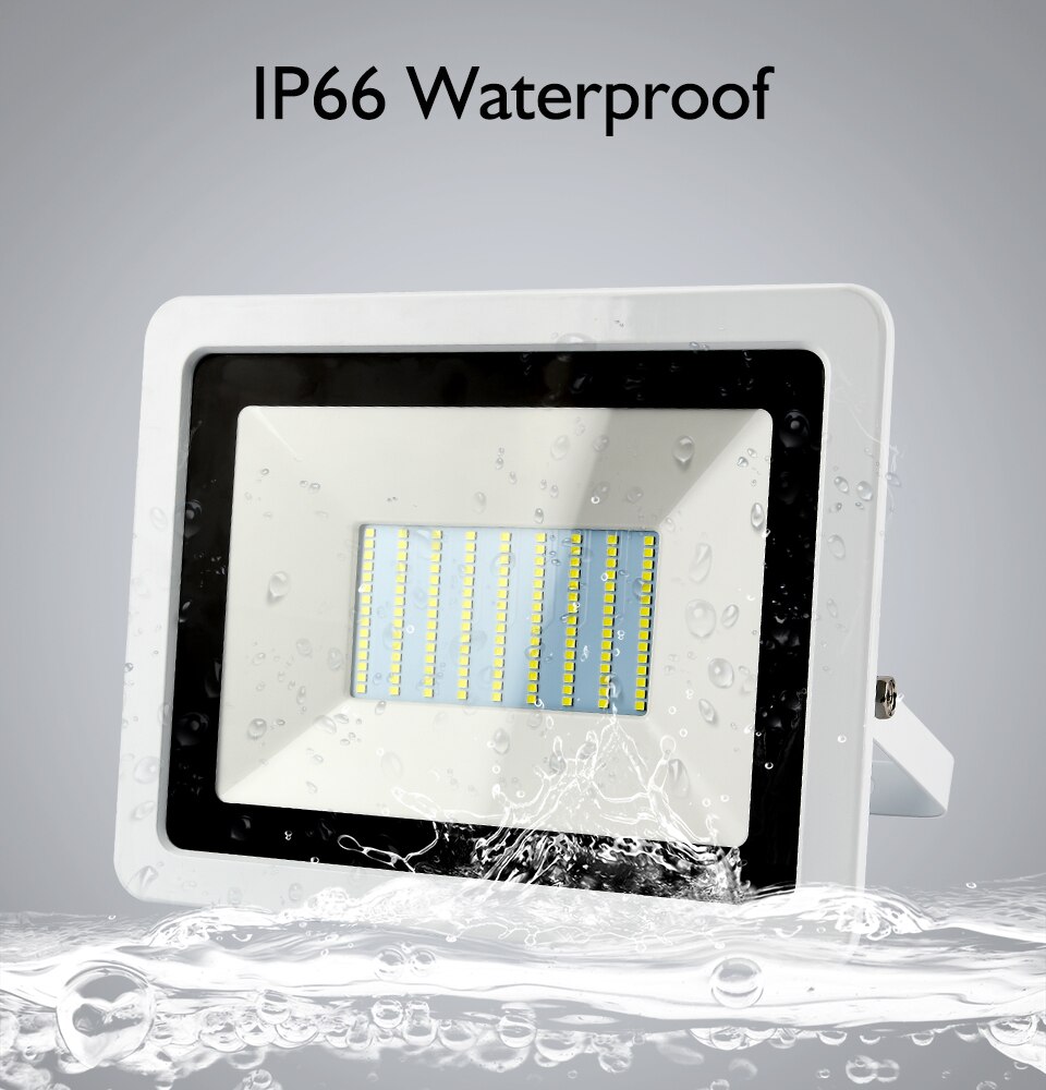 Full Watt Led Floodlight 10W 20W 30W 50W 100W Waterproof IP66 Outdoor LED Reflector Light Garden Lamp AC 220V 230V 240V Spotlight Street Lighting