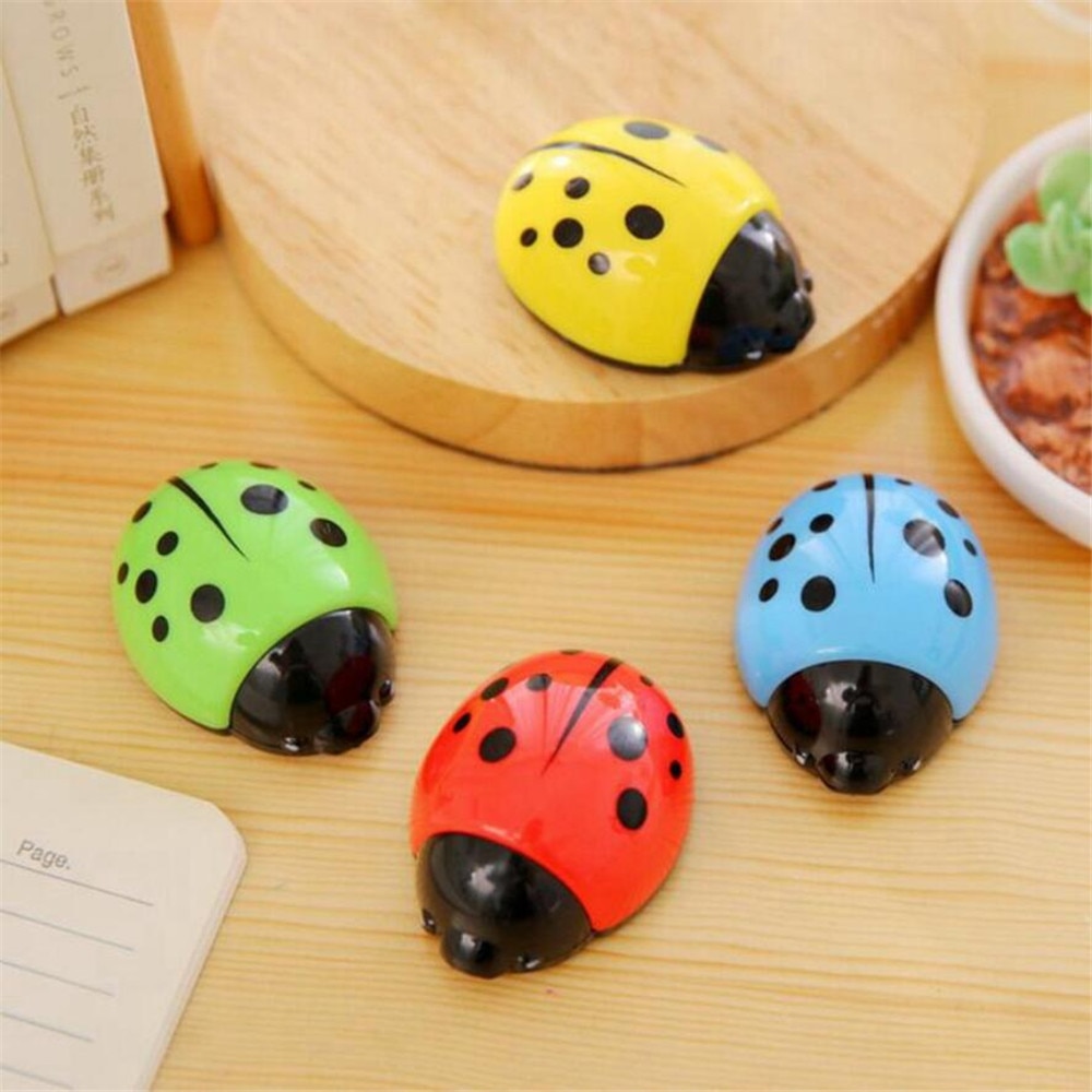 Seven star ladybug pencil sharper Little Girl & Boy manual sharpener for kids Stationary Office School supplies Y