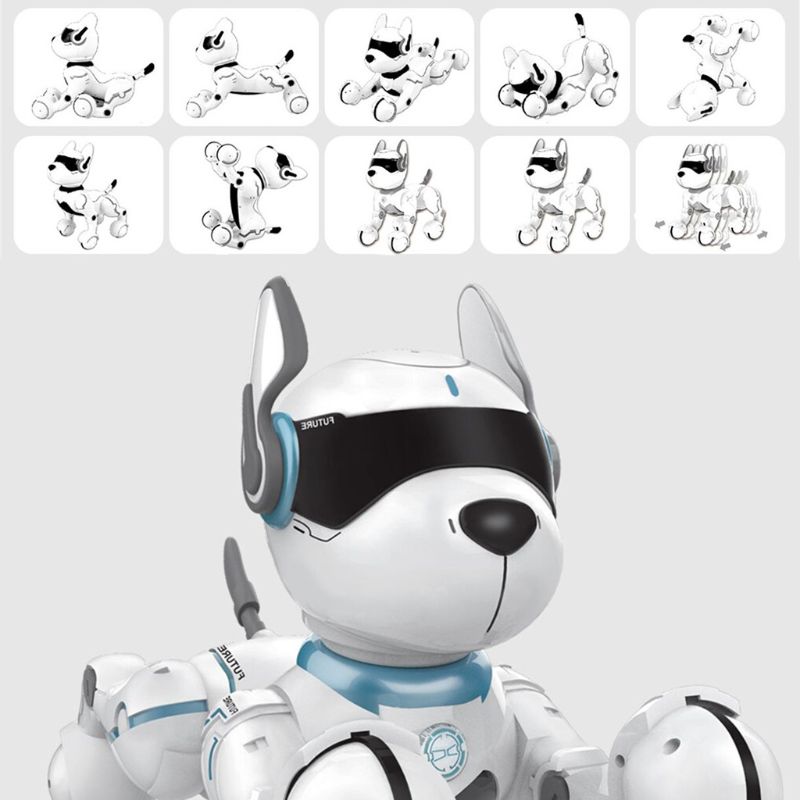 Remote Control Robot Dog Toy for Kids Early Education Toy Intelligent Programming Smart Stunt Puppy Robot