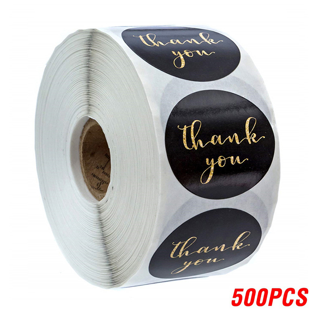Bedankjes Sticker 100-500 Stuks Ronde Goudfolie Stickers Voor Zakelijke Cadeau Zegel Etiketten Stickers Voor Decoratie Envelop: Bordeaux