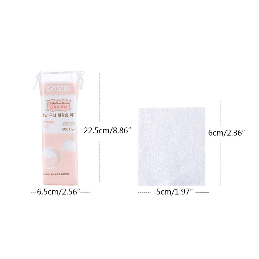 Chenpaif 500 Stück Vlies-Make-up-Pads – Dünn, Weich, Für Nagellackentferner & Gesichtsreinigung