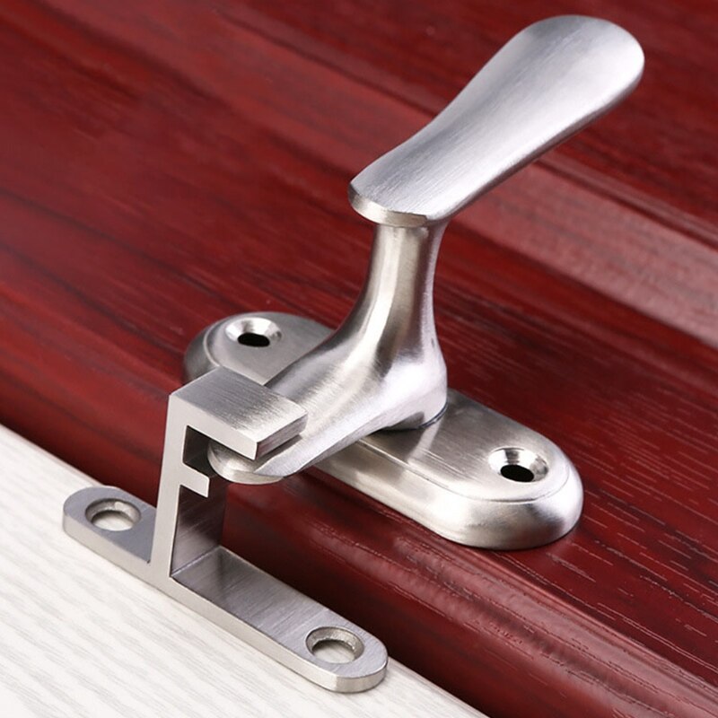 67JB Stainless Steel Doors and Windows Sash Lock Window Latch Handle Sliding Window Handle Security Hasp Hardware Fittings