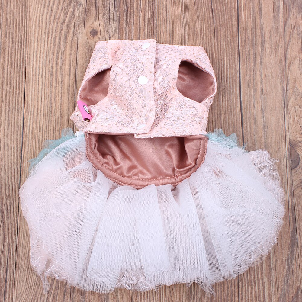 Luxueux chien chat robe de princesse Tutu ours robes chiot chemise printemps/automne vêtements 2 couleurs