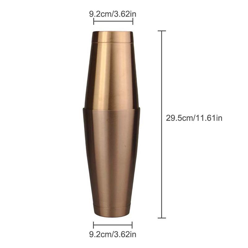 2 stks/set Boston Shaker Cocktail Shakers Roestvrijstalen Shaker Bar tool Bos Mengbeker Drinken Barman Bar Set Tool