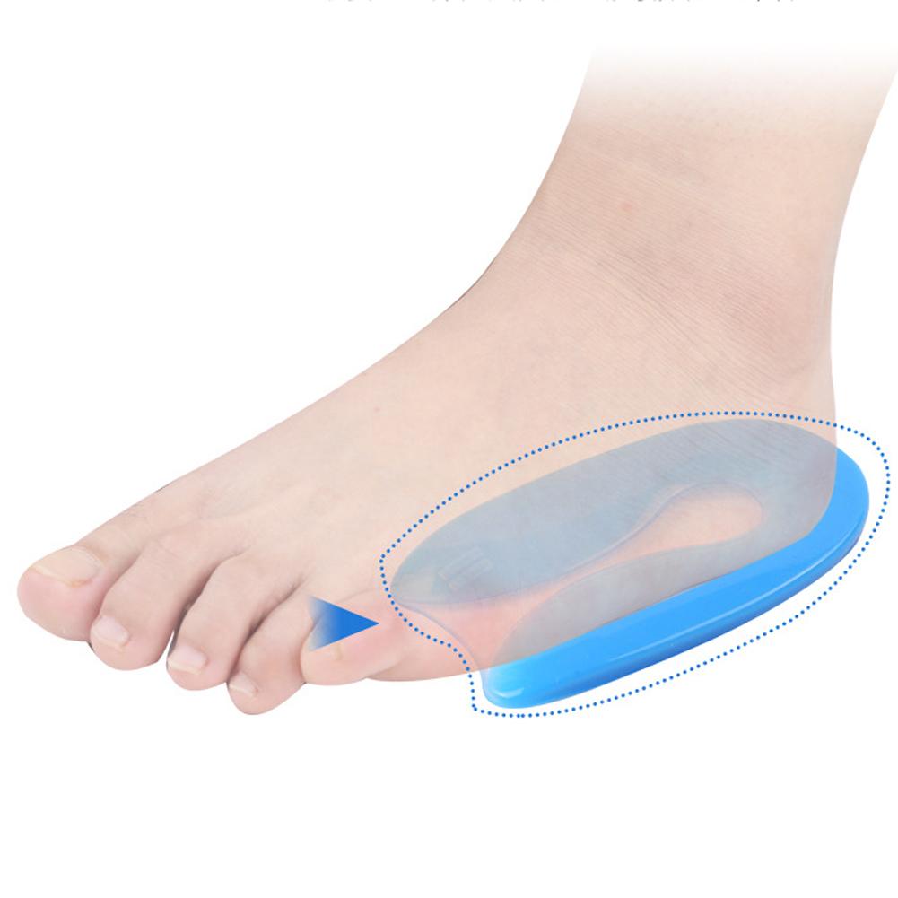 1 Paar Unisex Zachte Siliconen Gel U-vorm Shoe Inserts Inlegzolen Fasciitis Plantaris Voet Pijnbestrijding Hak Protector Hak kussen Pads