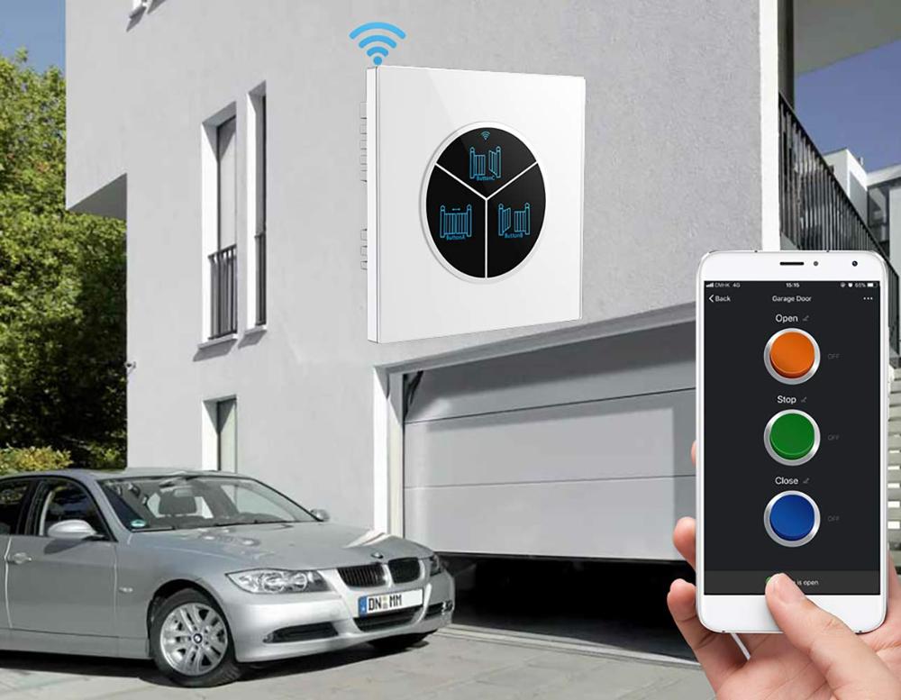Wireless Garage Door Opener Remote WiFi Switch Controlled by Smartphone for Automatic Gate Opener System