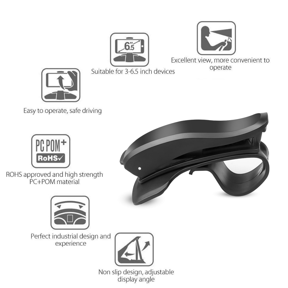 Autotelefoonhouder voor mobiele telefoon in auto gps dashboardbeugel voor iphone 11 xr 7 samsung xiaomi universele 360 montagestandaardhouder