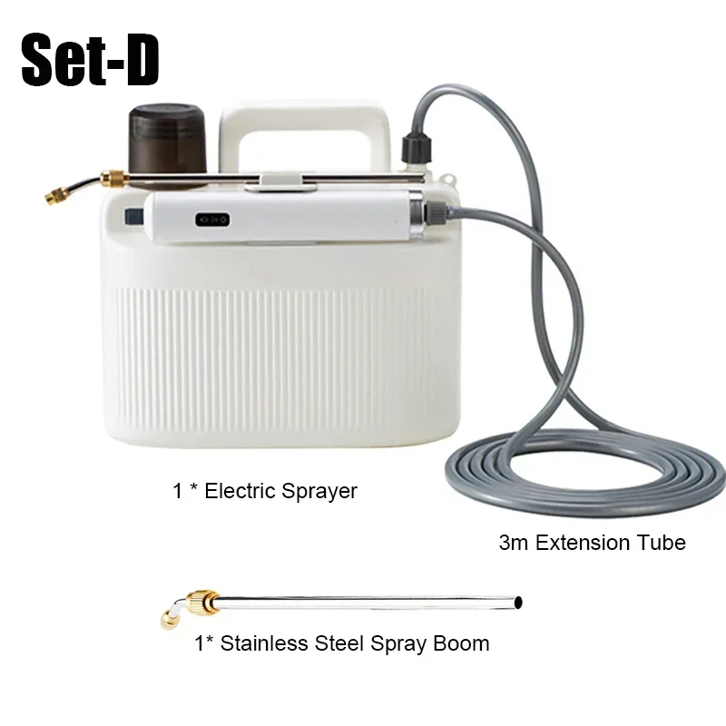 5L Garden Electric Sprayer Pesticide Spray Watering Flower Electric Tools For 2200mAh Lithium Battery Mini Atomization Sprayer: Burgundy