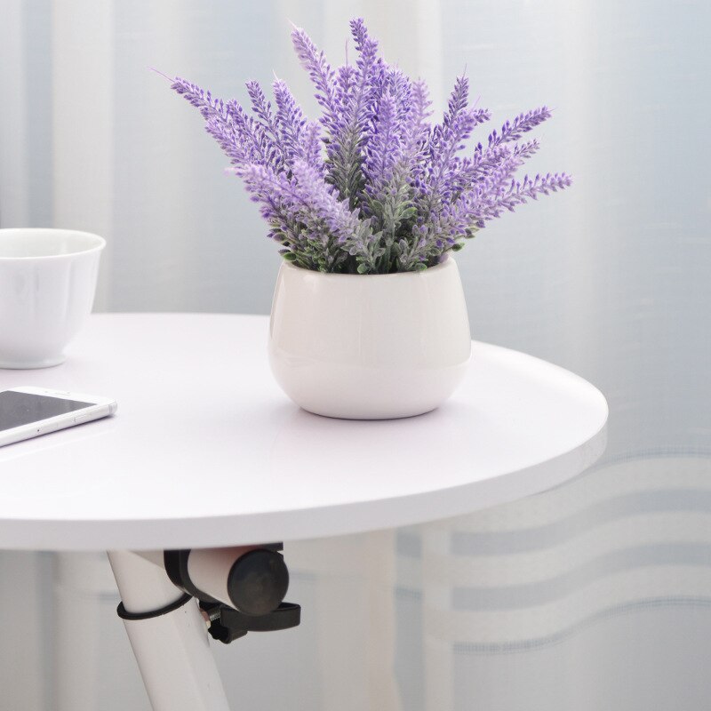 Household movable modern simple lifting oval coffee table living room coffee table laptop stand bedside small side table