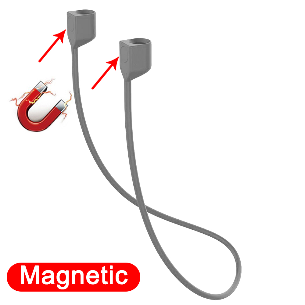 Correa antipérdida para auriculares Airpods Pro 1, 2, 3, soporte para auriculares, Cable de cuerda, auriculares, cuerda deportiva de silicona para el cuello para FreeBuds: Rosa