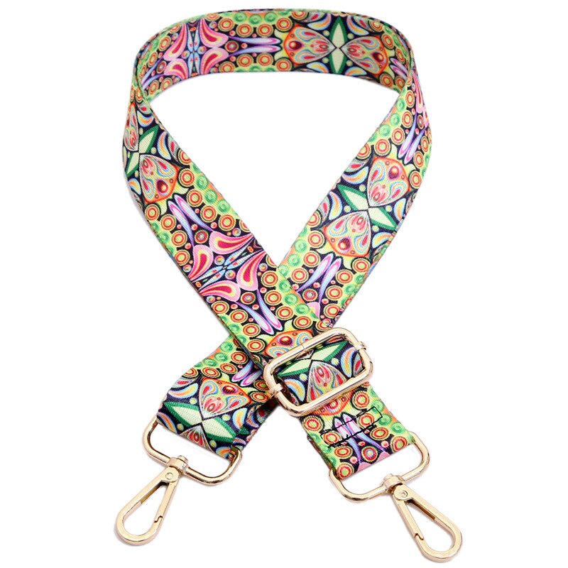 1PC National Style Long Shoulder Strap DIY Adjustable Crossbody Bag Shoulder Bags Decoration Belt Straps: 12