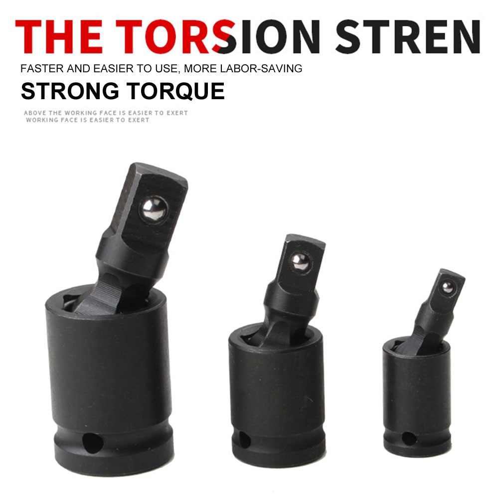 Rustproof Extension 360 Degree Adapter Labor Saving Swivel Wobble Socket Chrome Moly Accessories Impact Universal Joint Drive