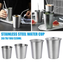 30/70/180/320ml metal kop krus drikke kaffe øl tumbler rejse hjemmekontor @ls