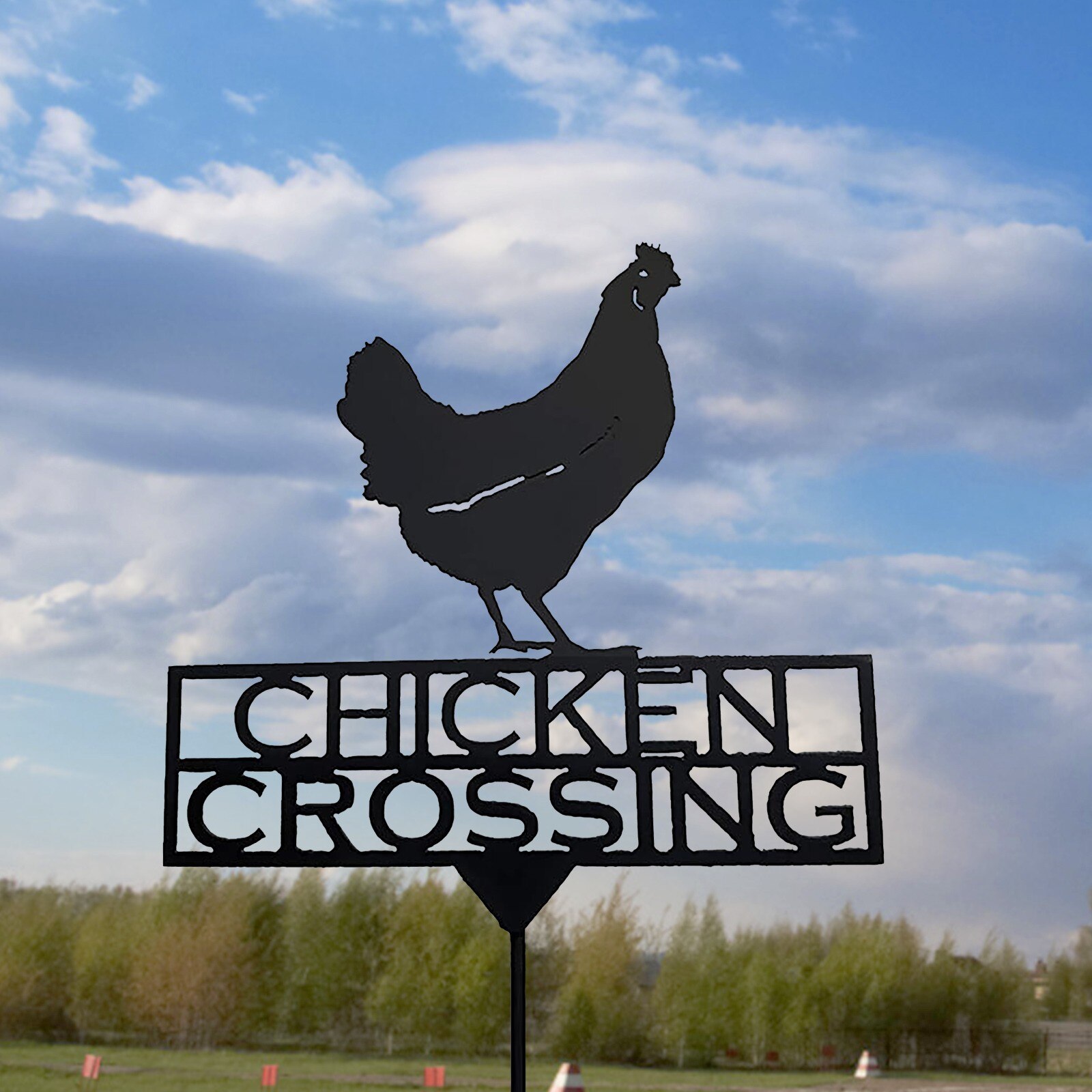 Weather vane wind direction indicator ornaments witch shape farm retro yard garden backyard lawn decorative wooden stakes: Army Green