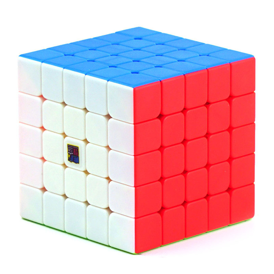 [ECube] Moyu Meilong 5X5 Stickerloze Speed Cube Moyu Cubing Klaslokaal 5X5X5 Magische Kubus professionele Puzzel Speelgoed voor Kinderen: WHITE
