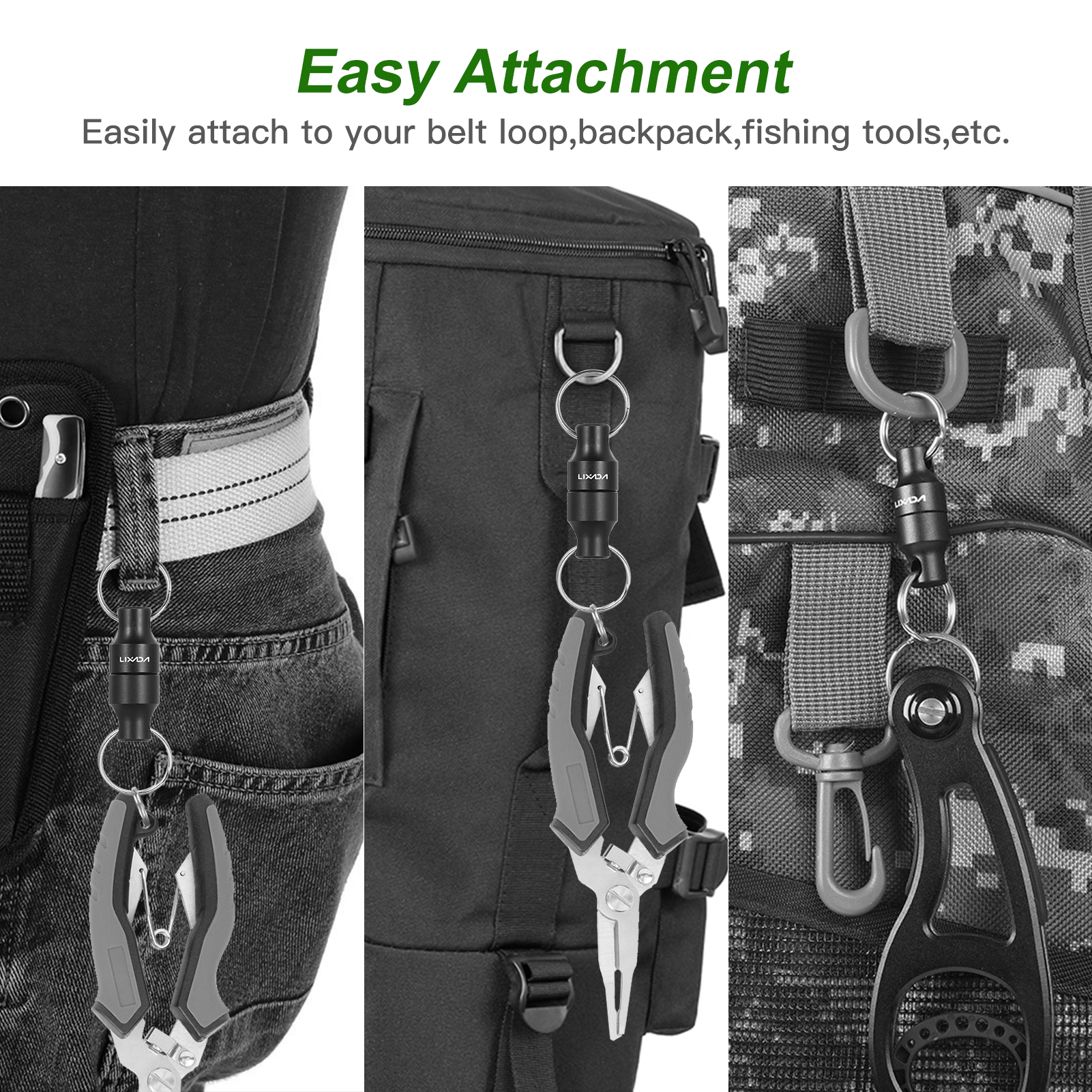 Lixada Clip Vissen Magnetische Net Release Houder Keeper Magneet Clip Schepnet Connector Houder Vissen Magnetische Clip