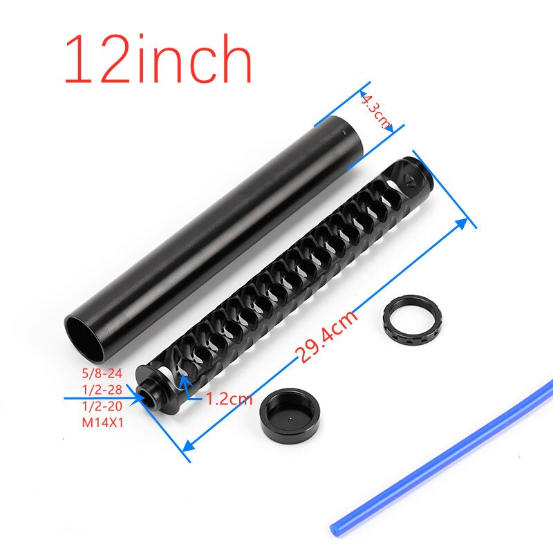 Auto Aluminium 10 Inch 12 Inch Extension Spiraal 1/2-28 5/8-24 5 Size Adapter Auto Brandstof Solvent trap Filter Voor Napa 4003 Wix 24003