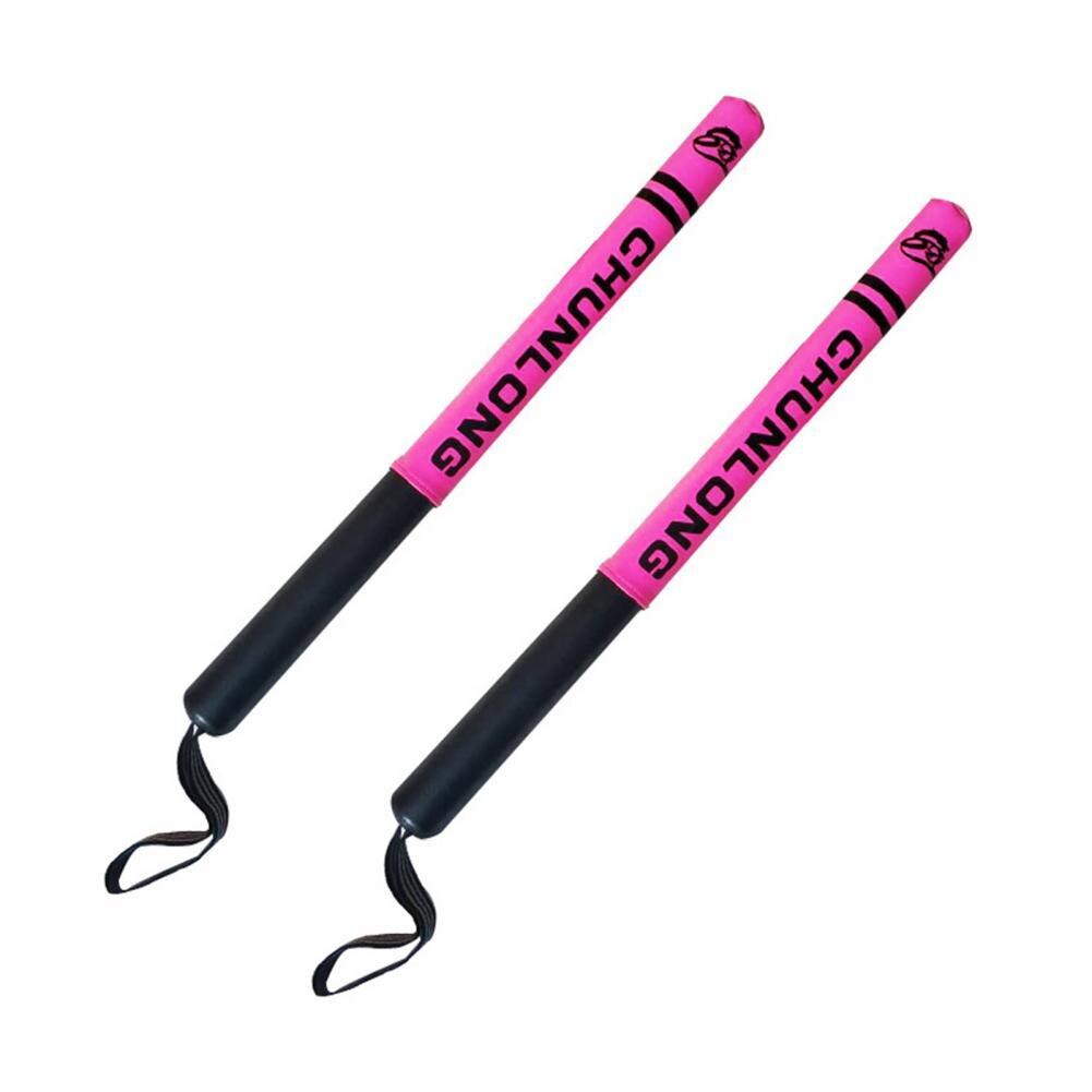 2Pcs Boxing Target Training Stick Wear-resistant Shock Absorption Lightweight Boxing Reflexes Target Training Pad for Fighting: Rose Red